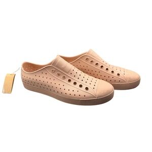 Native Jefferson Bloom Clay Pink Men 12 Slip On Perforated Vegan Sneakers NEW